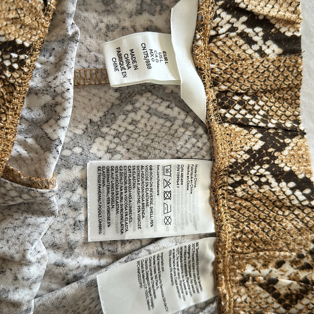 Wide leg python print pants - Picture 3 of 4